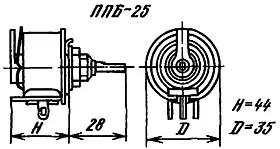 ППБ-25Г-25вт 3.3 кОм фото 3