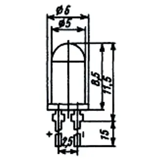 АЛ336Ж диод светоизлучающий фото 3 АЛ336Ж диод светоизлучающий фото 3