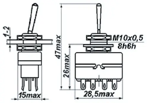 ПТ11-2В тумблер фото 2 ПТ11-2В тумблер фото 2