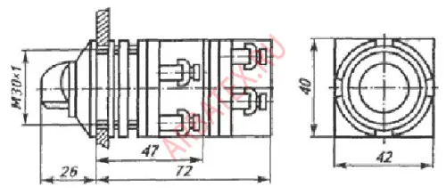 ПЕ-012 переключатель (исп.2) фото 2