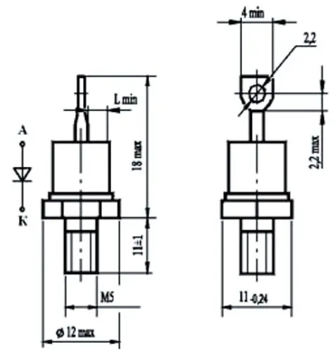 Д112-25Х-14 диод фото 2