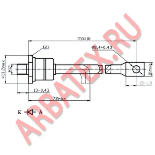 ДЧ151-80Х-06-4 диод фото 3