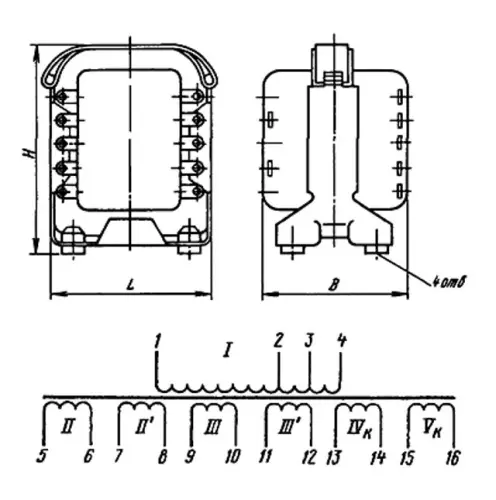 ТПП13-220-400В трансформатор фото 3