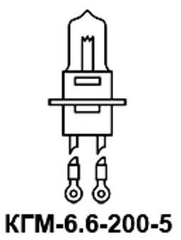 КГМ-6.6-200-5 лампа накаливания фото 2 КГМ-6.6-200-5 лампа накаливания фото 2