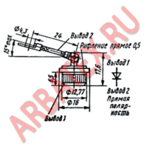 Д104-35Х диод фото 3