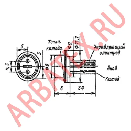 КУ103А тиристор фото 3